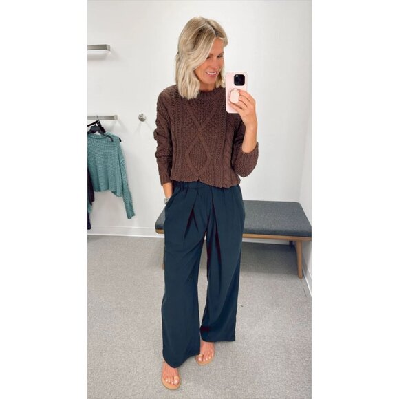 Free People Black Wide-Leg Trousers - Picture 10 of 15